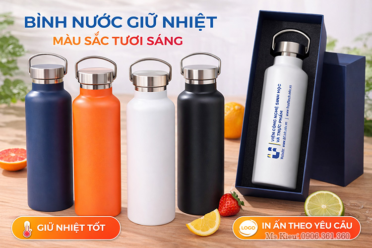 Bình Giữ Nhiệt 500ml In ấn theo yêu cầu
