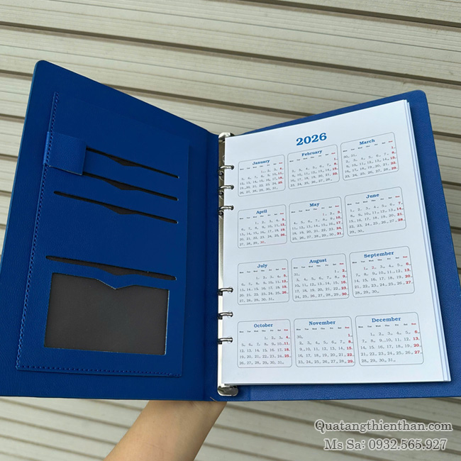 Sổ Tay Bìa Còng A5 màu xanh Sổ Tay Bìa Còng A5 màu xanh