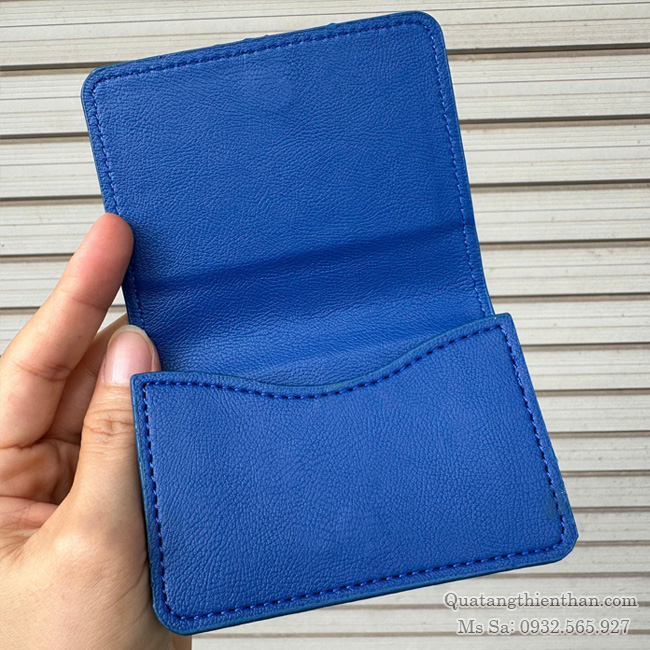 Ví Đựng Namecard bằng simili màu xanh Ví Đựng Namecard bằng simili màu xanh