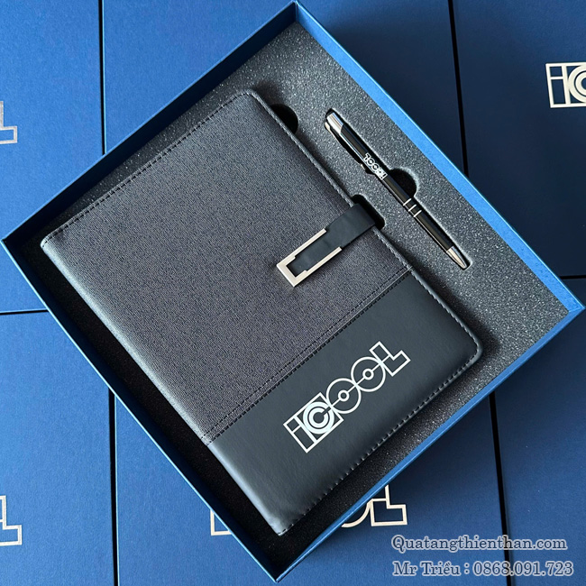 Sổ Tay A5 và Bút Kim Loại làm bộ quà tặng