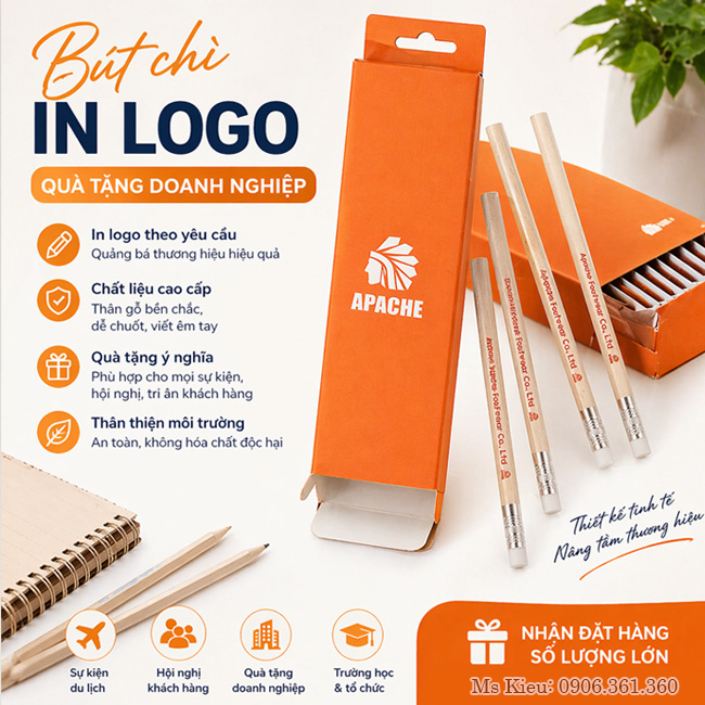 Bút Chì in logo theo yêu cầu